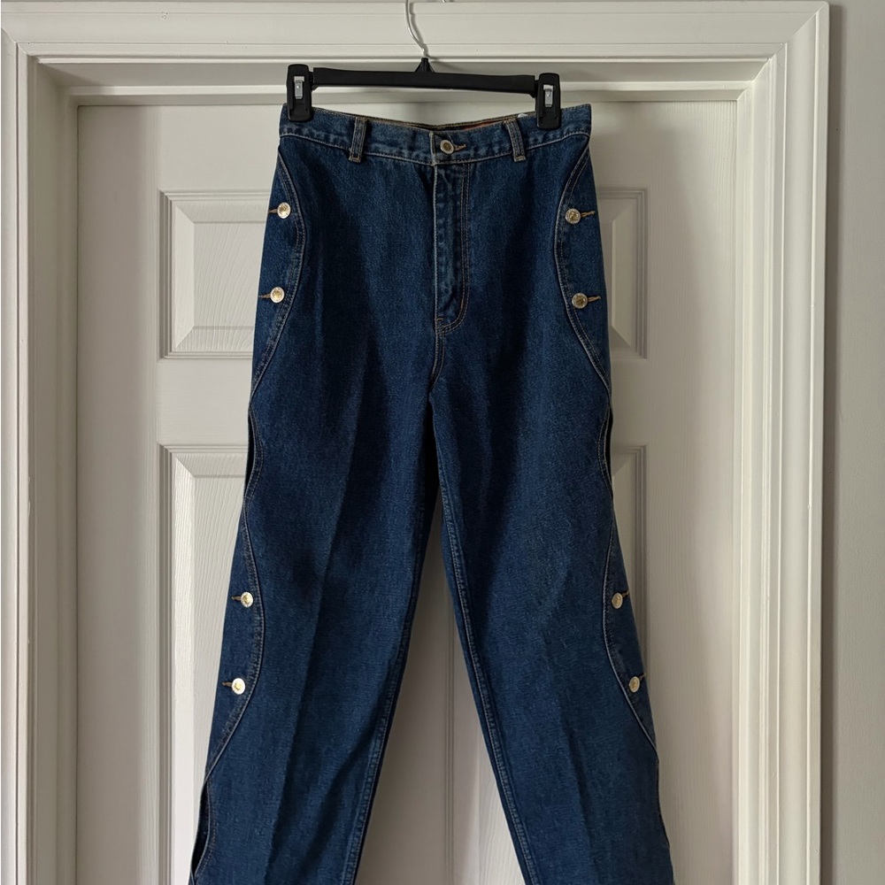 Vintage Western Lawman Snap Button Jeans Size 9